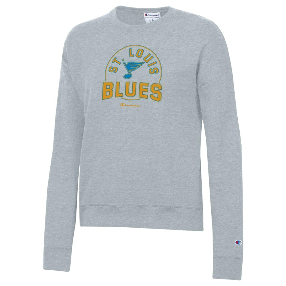 St. Louis Blues Champion Women's Powerblend Fleece Sweatshirt - Gray - NHL