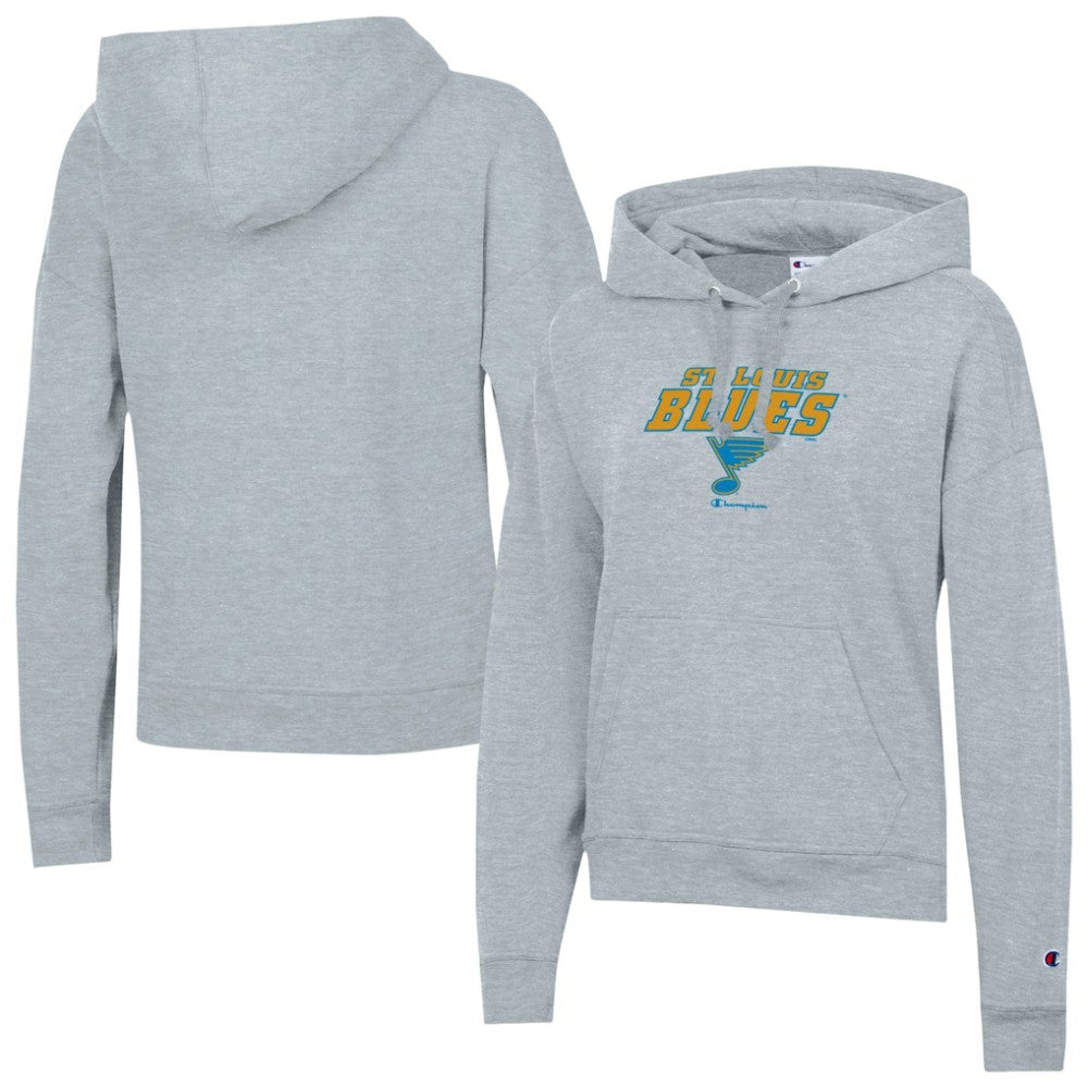 St. Louis Blues Champion Women's Powerblend Fleece Hoodie - Gray - NHL