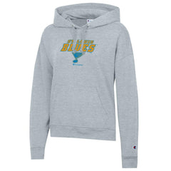 St. Louis Blues Champion Women's Powerblend Fleece Hoodie - Gray - NHL