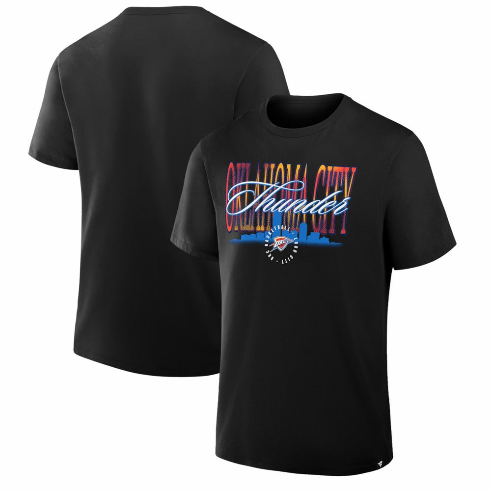 Oklahoma City Thunder Chase Chrome T-Shirt Black - NBA