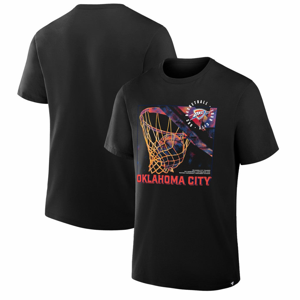 Oklahoma City Thunder Chase Chrome T-Shirt Black - NBA