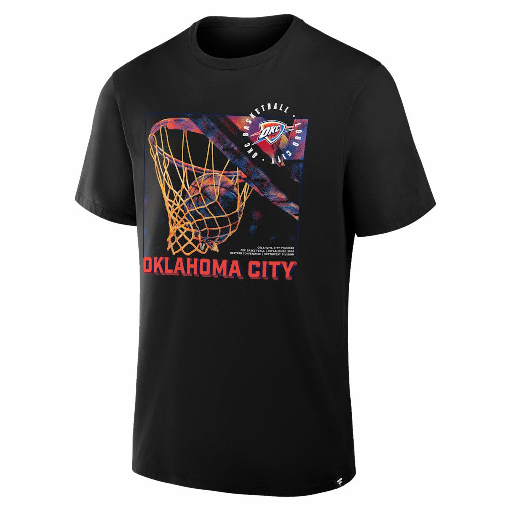Oklahoma City Thunder Chase Chrome T-Shirt Black - NBA