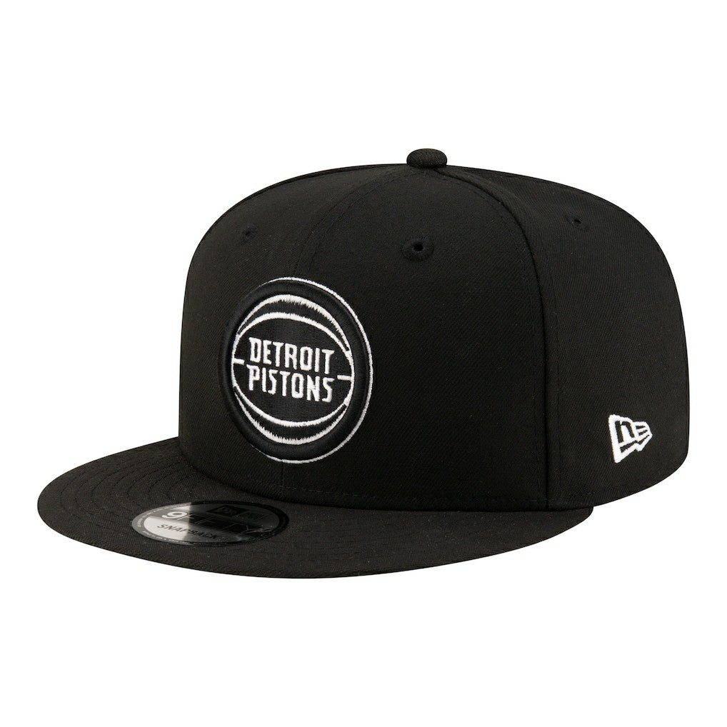Detroit Pistons Team 9FIFTY Snapback Hat Black/White - NBA
