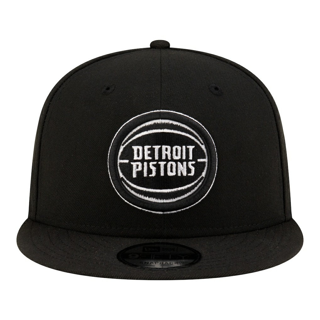 Detroit Pistons Team 9FIFTY Snapback Hat Black/White - NBA