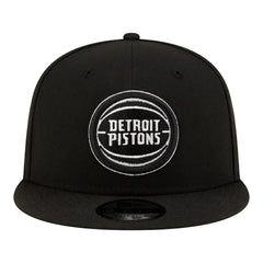 Detroit Pistons Team 9FIFTY Snapback Hat Black/White - NBA