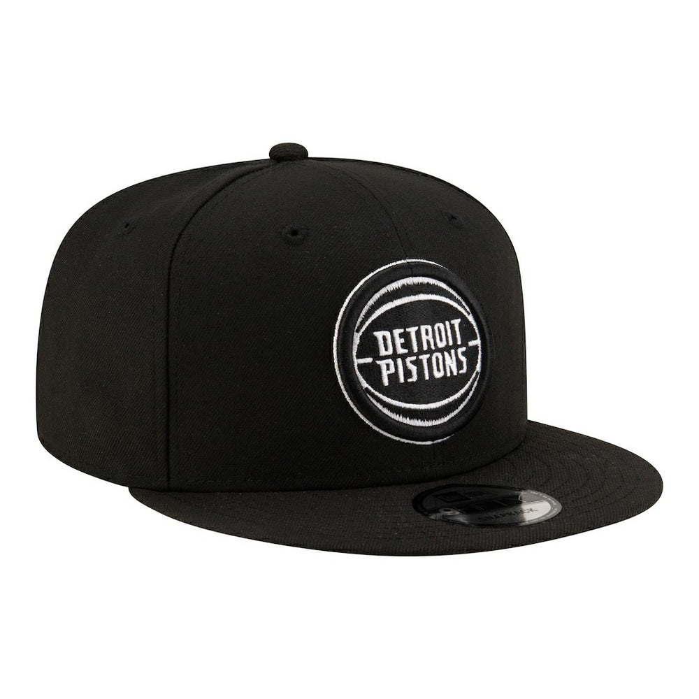 Detroit Pistons Team 9FIFTY Snapback Hat Black/White - NBA