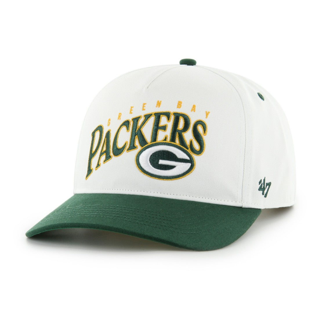Green Bay Packers '47 Soar Relaxed Hitch Adjustable Hat White | 47 brand