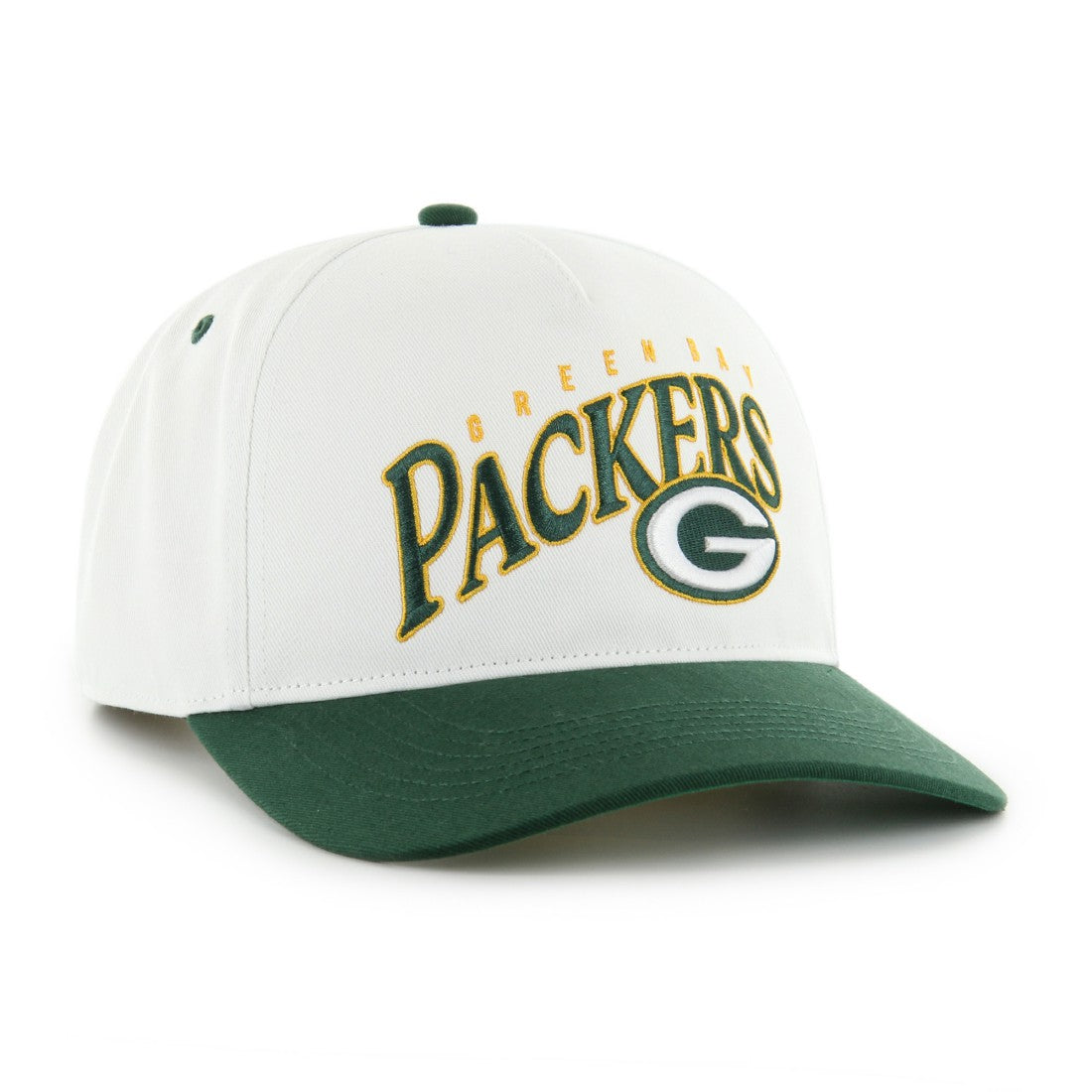Green Bay Packers '47 Soar Relaxed Hitch Adjustable Hat White | 47 brand