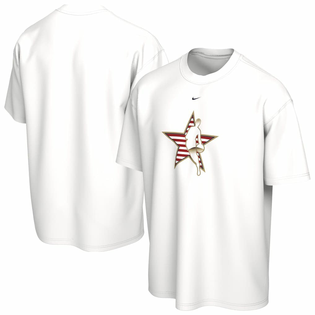 2026 NBA All-Star Game Stripe USA T-Shirt White - NBA