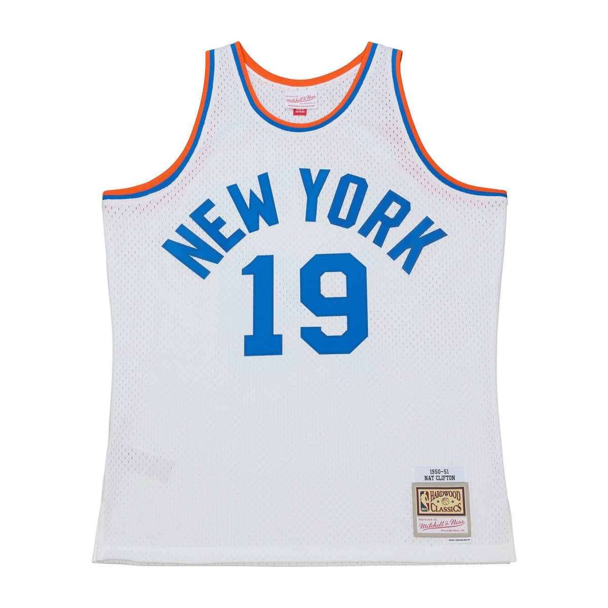 Nathaniel Clifton New York Knicks 1950-51 Pioneers Swingman Jersey White - NBA