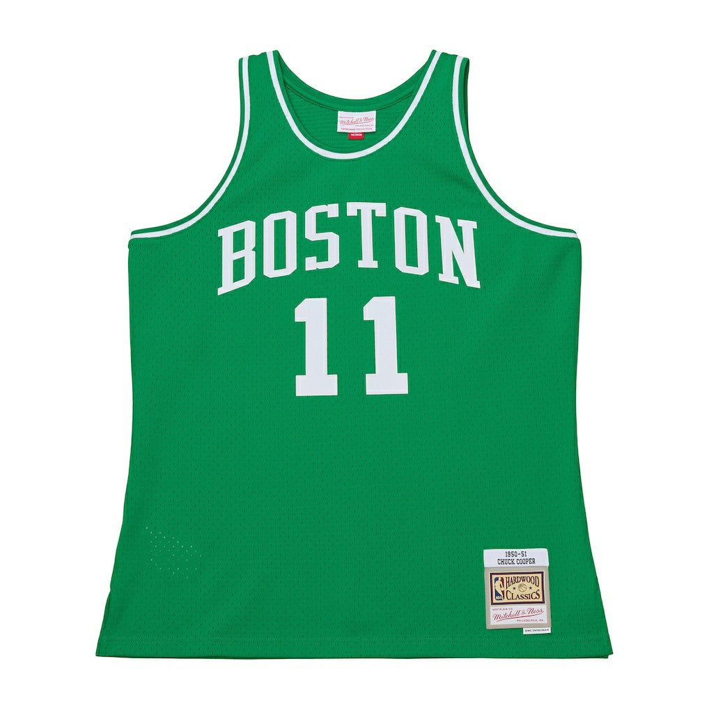 Chuck Cooper Boston Celtics 1950-51 Pioneers Swingman Jersey Kelly Green - NBA
