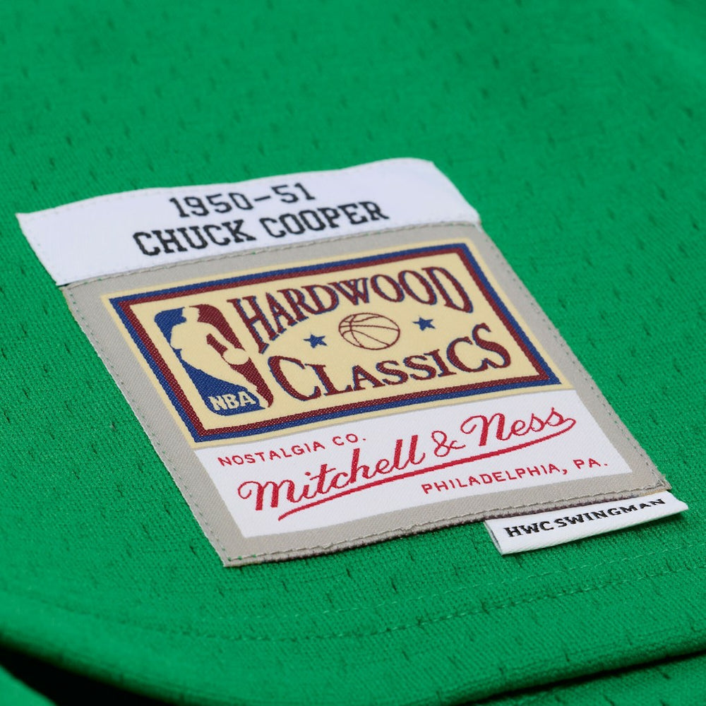 Chuck Cooper Boston Celtics 1950-51 Pioneers Swingman Jersey Kelly Green - NBA