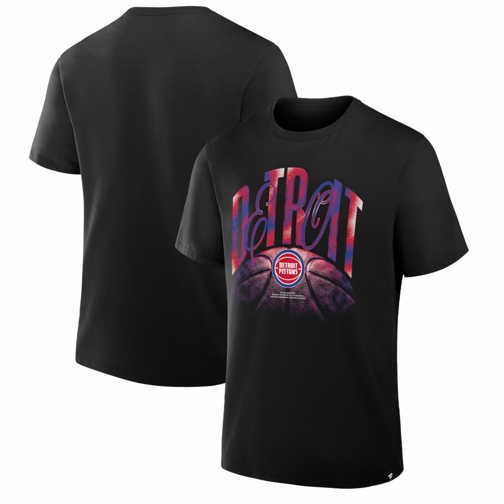 Detroit Pistons Chrome Legacy T-Shirt Black - NBA