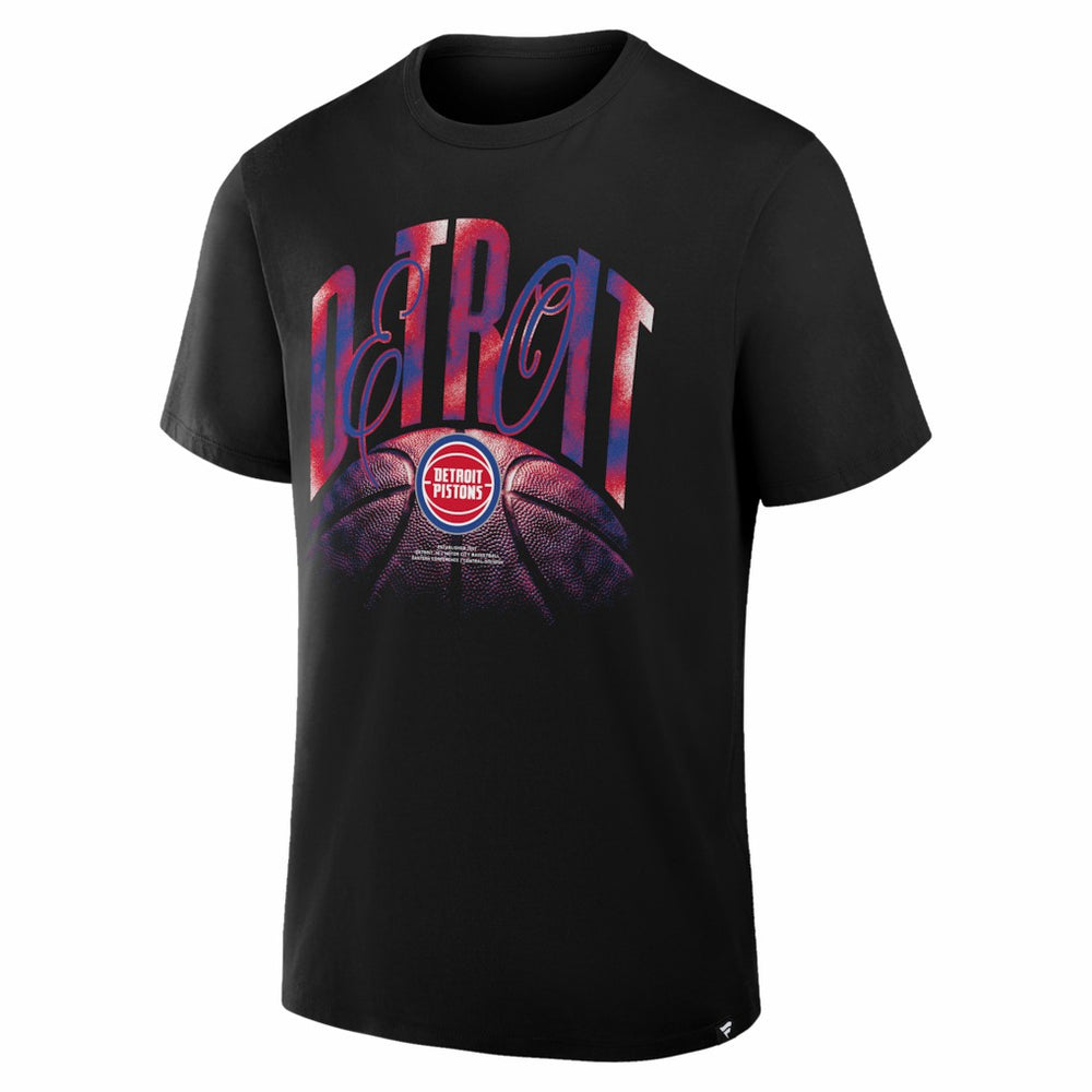 Detroit Pistons Chrome Legacy T-Shirt Black - NBA