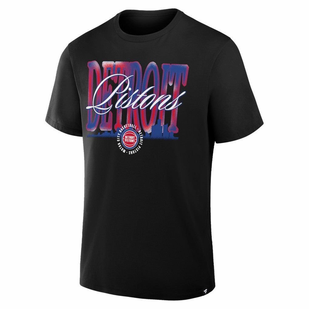 Detroit Pistons Chrome Legacy T-Shirt Black - NBA