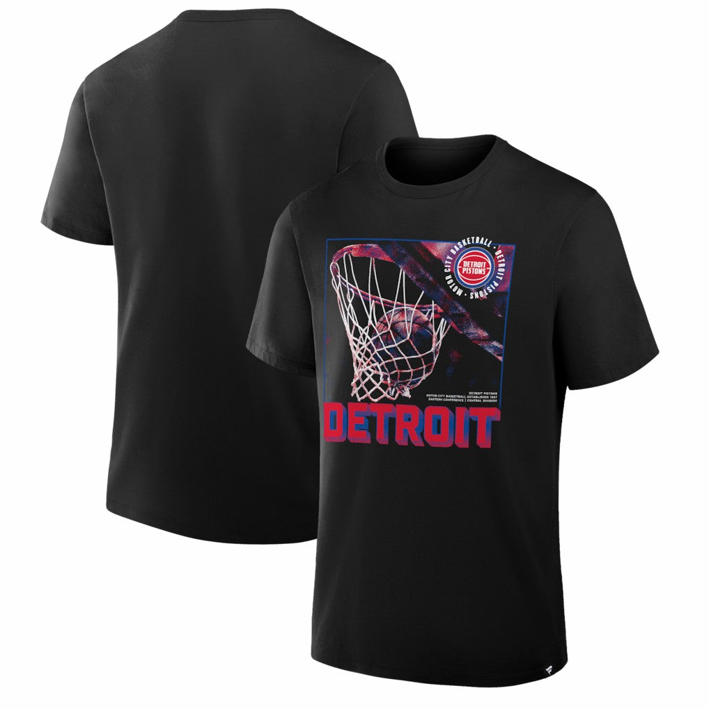 Detroit Pistons Chrome Legacy T-Shirt Black - NBA