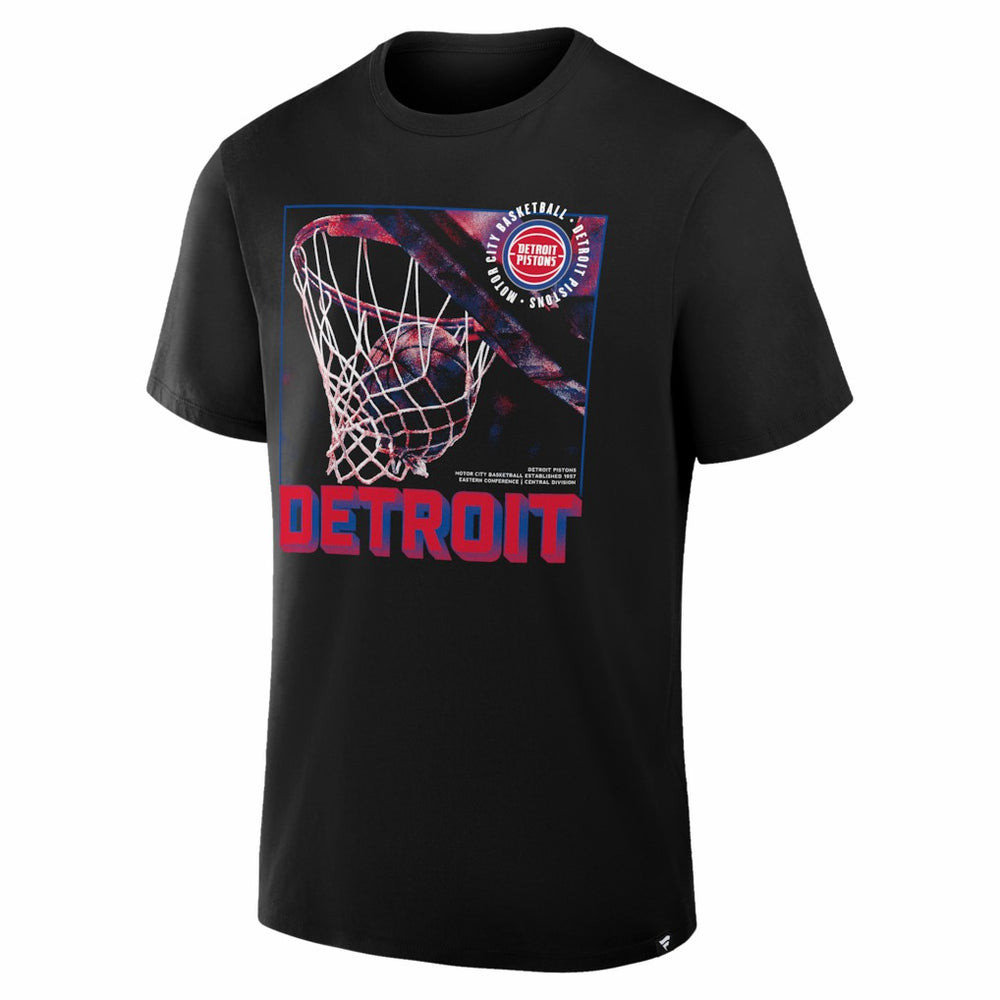 Detroit Pistons Chrome Legacy T-Shirt Black - NBA