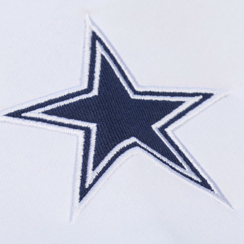 Dallas Cowboys White Out Fleece Sweatshirt White | Mitchell & Ness