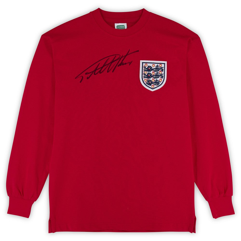 Sir Geoff Hurst England National Team Autographed 1966 Score Draw Jersey Icons - FIFA World CUP