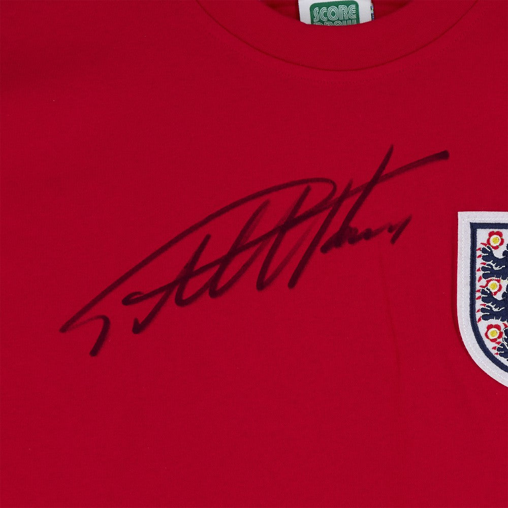 Sir Geoff Hurst England National Team Autographed 1966 Score Draw Jersey Icons - FIFA World CUP