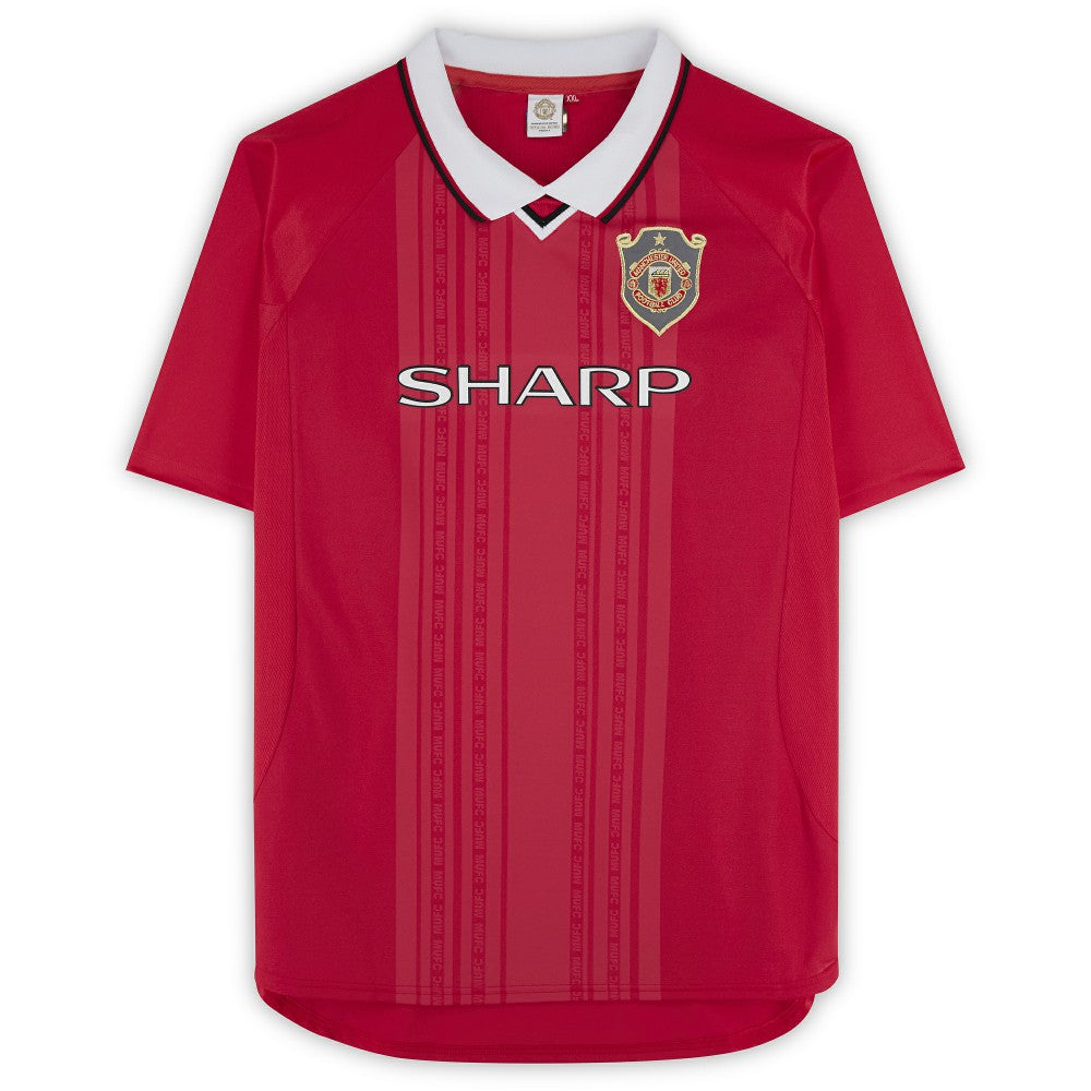 Teddy Sheringham Manchester United Autographed 1999 Red UEFA Champions League Home Jersey Icons | Adidas discount