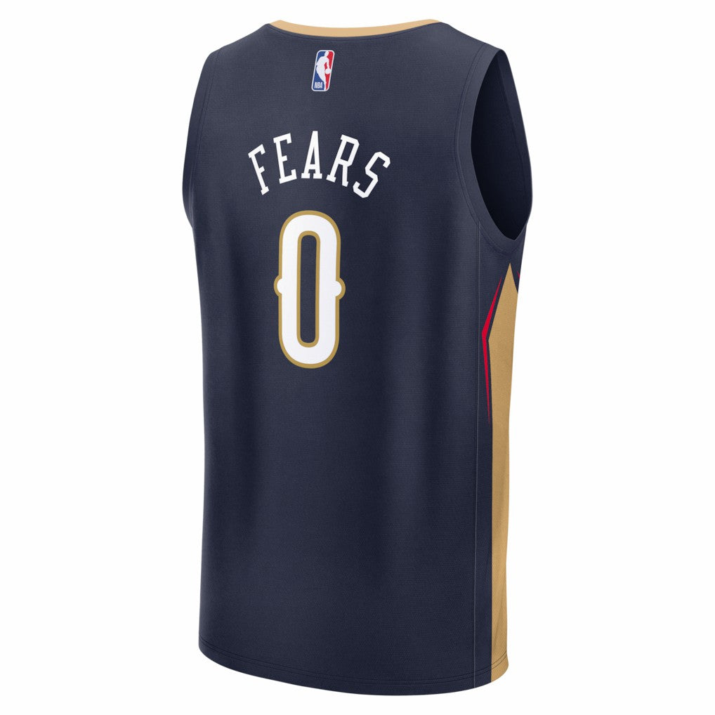 Jeremiah Fears New Orleans Pelicans Fast Break Replica Jersey Navy Icon Edition - NBA