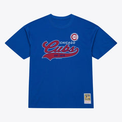 Chicago Cubs Mitchell & Ness Script Sweep Arch T-Shirt - MLB