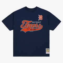 Detroit Tigers Mitchell & Ness Script Sweep Arch T-Shirt - MLB