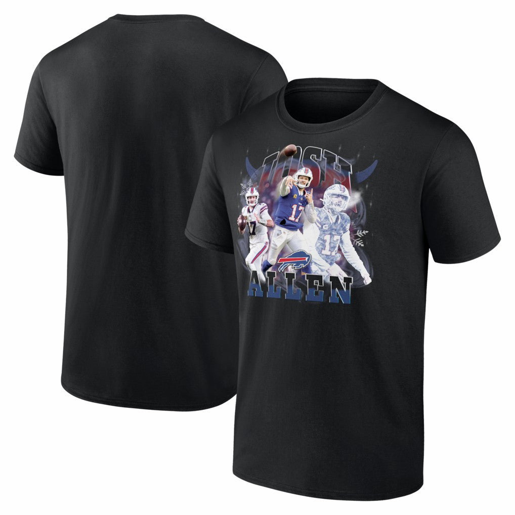 Josh Allen Buffalo Bills Notorious T-Shirt Black | NFL