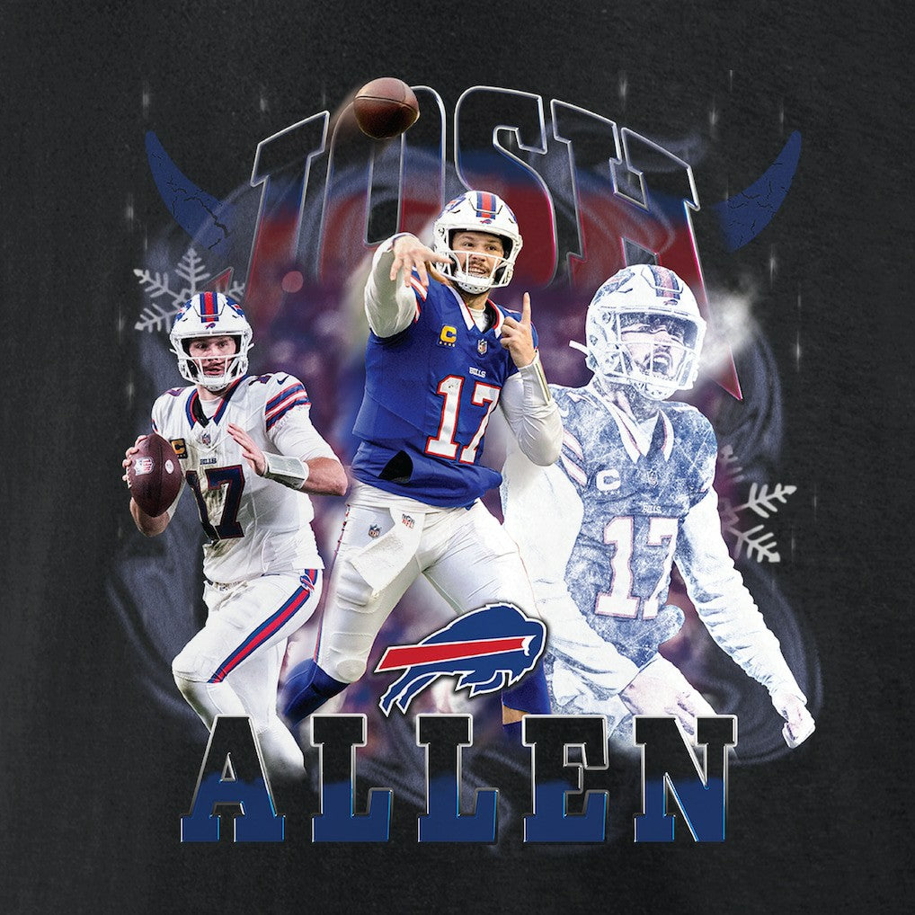 Josh Allen Buffalo Bills Notorious T-Shirt Black | NFL