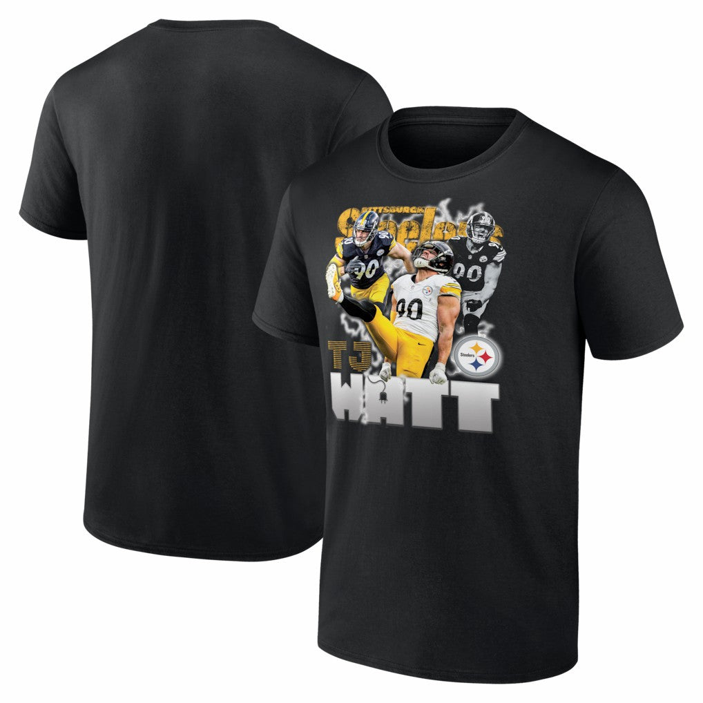 T.J. Watt Pittsburgh Steelers Notorious T-Shirt Black | NFL