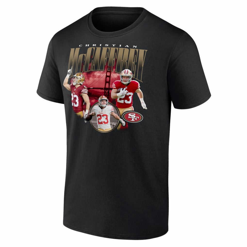 Christian McCaffrey San Francisco 49ers Notorious T-Shirt Black | NFL