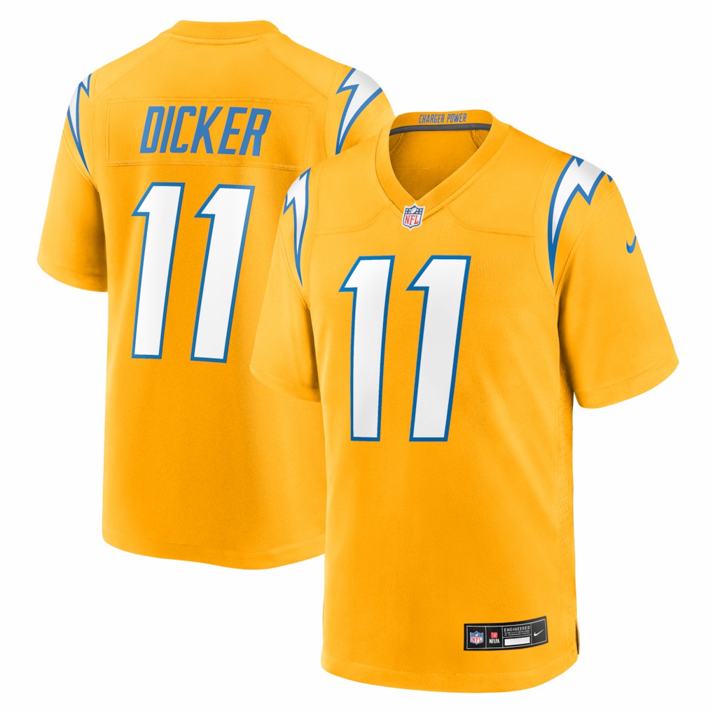 Cameron Dicker Los Angeles Chargers Alternate Game Jersey Gold | Nike for Sale