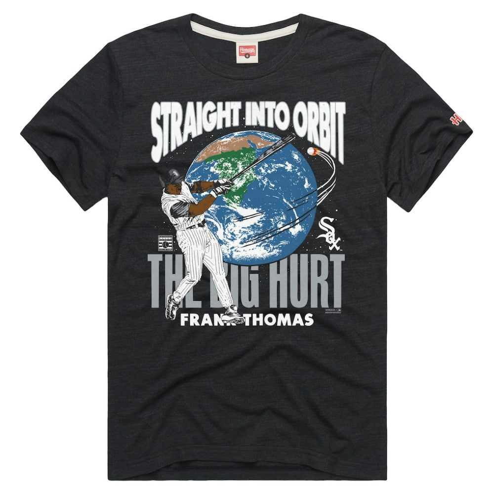 Frank Thomas Chicago White Sox Homage Unisex Straight Into Orbit Player Graphic Tri-Blend T-Shirt - MLB