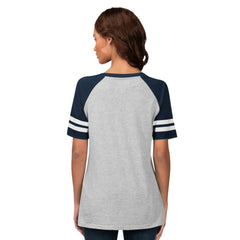 Detroit Tigers G-III 4Her by Carl Banks Women's Goal Line Raglan V-Neck T-Shirt - MLB