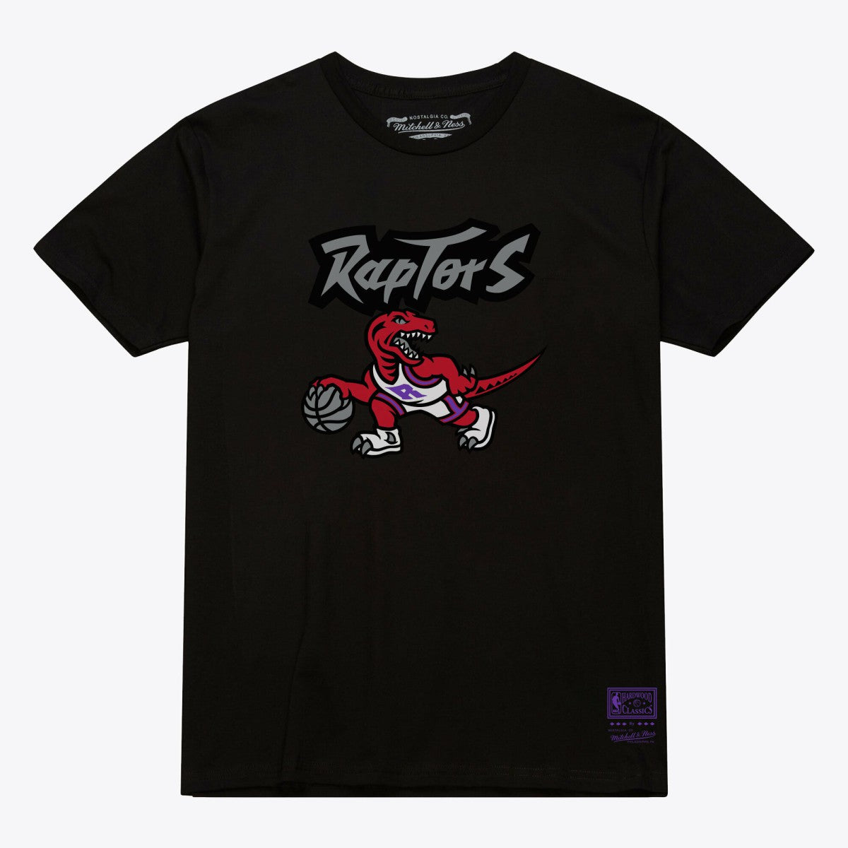 Toronto Raptors Unisex Hardwood Classics Arch T-Shirt Black - NBA