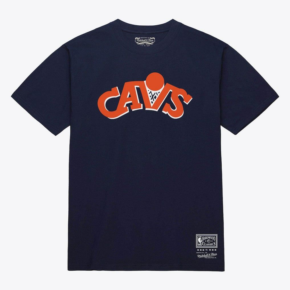 Cleveland Cavaliers Unisex Hardwood Classics Arch T-Shirt Navy - NBA