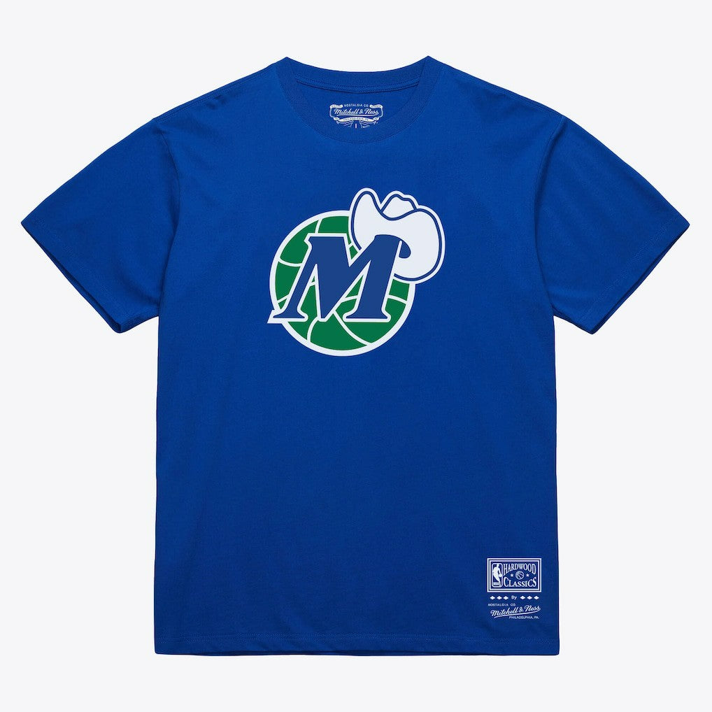 Dallas Mavericks Unisex Hardwood Classics Arch T-Shirt Royal - NBA