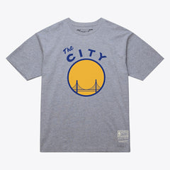 Golden State Warriors Unisex Hardwood Classics Arch T-Shirt Heather Gray - NBA