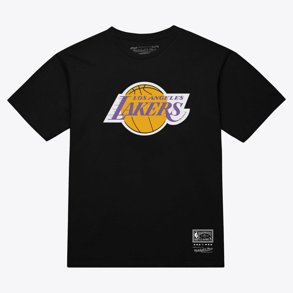 Los Angeles Lakers Unisex Hardwood Classics Arch T-Shirt Black - NBA