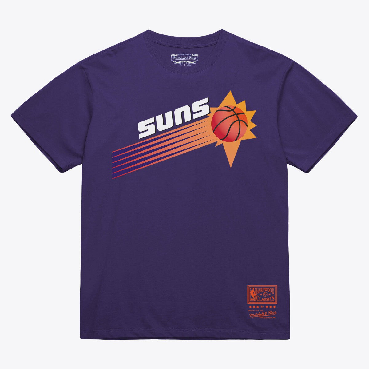 Phoenix Suns Unisex Hardwood Classics Arch T-Shirt Purple - NBA