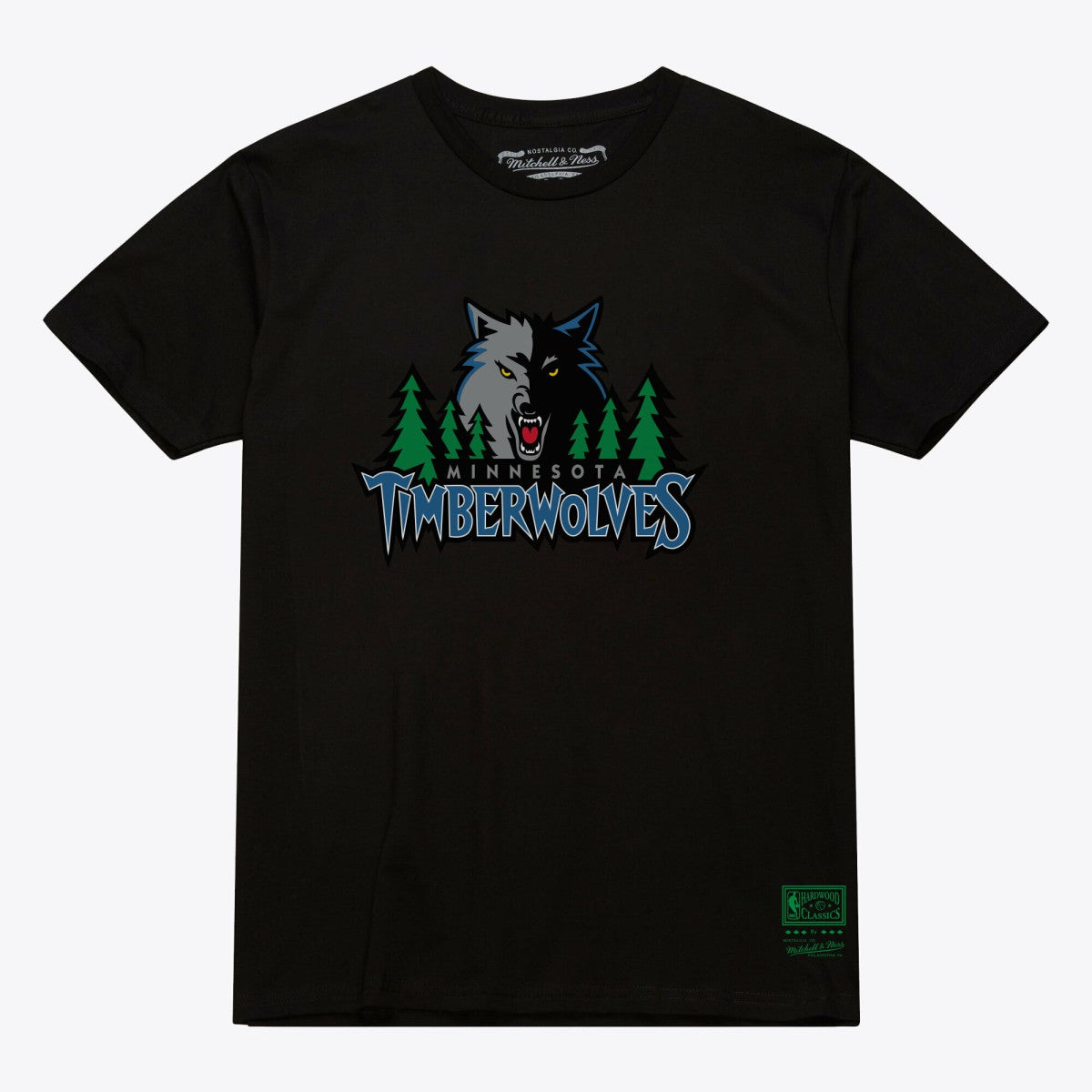 Minnesota Timberwolves Unisex Hardwood Classics Arch T-Shirt Black - NBA
