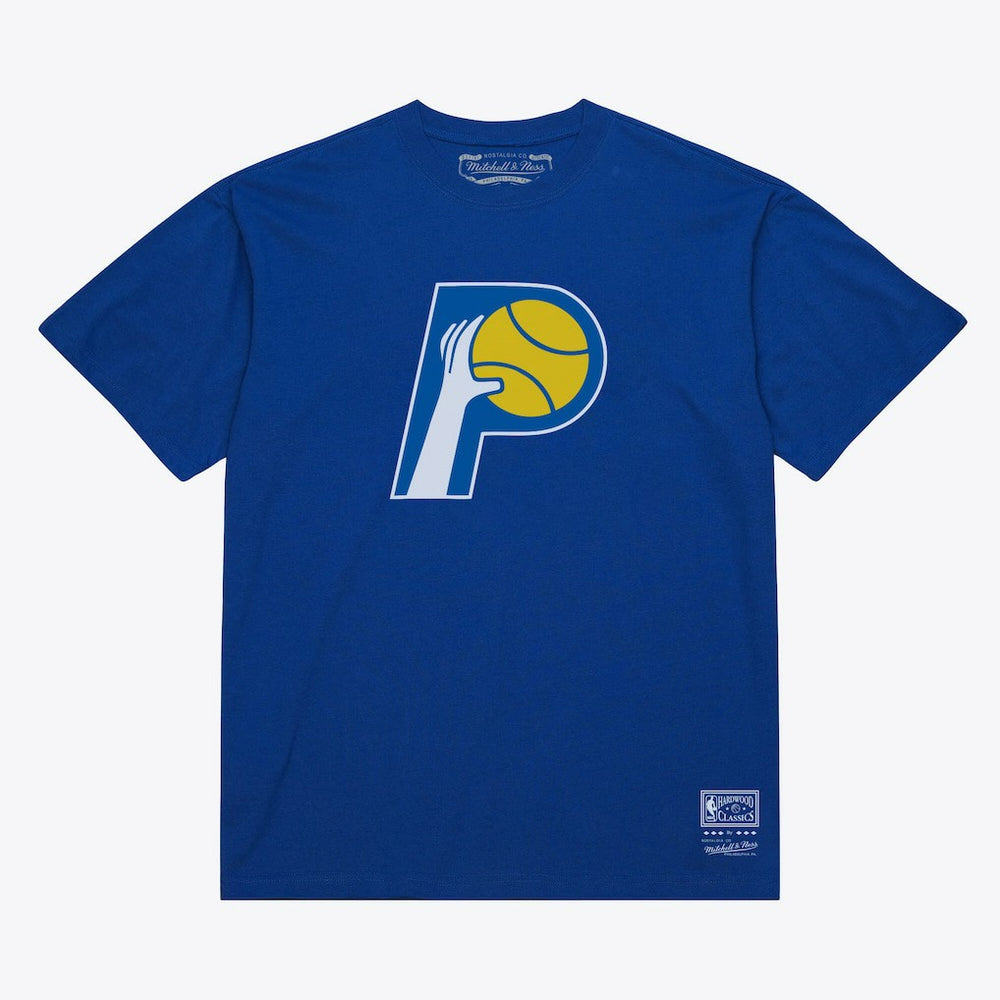 Indiana Pacers Unisex Hardwood Classics Arch T-Shirt Royal - NBA