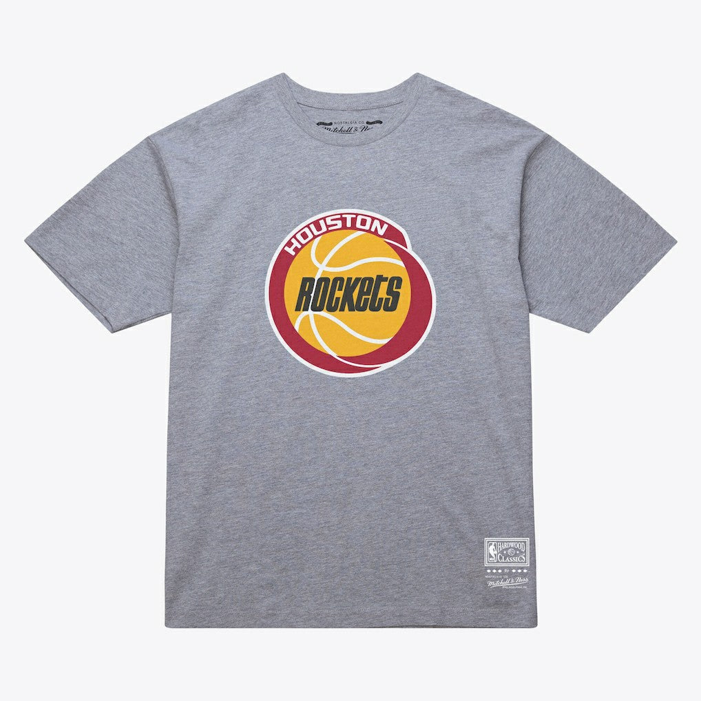 Houston Rockets Unisex Hardwood Classics Arch T-Shirt Heather Gray - NBA