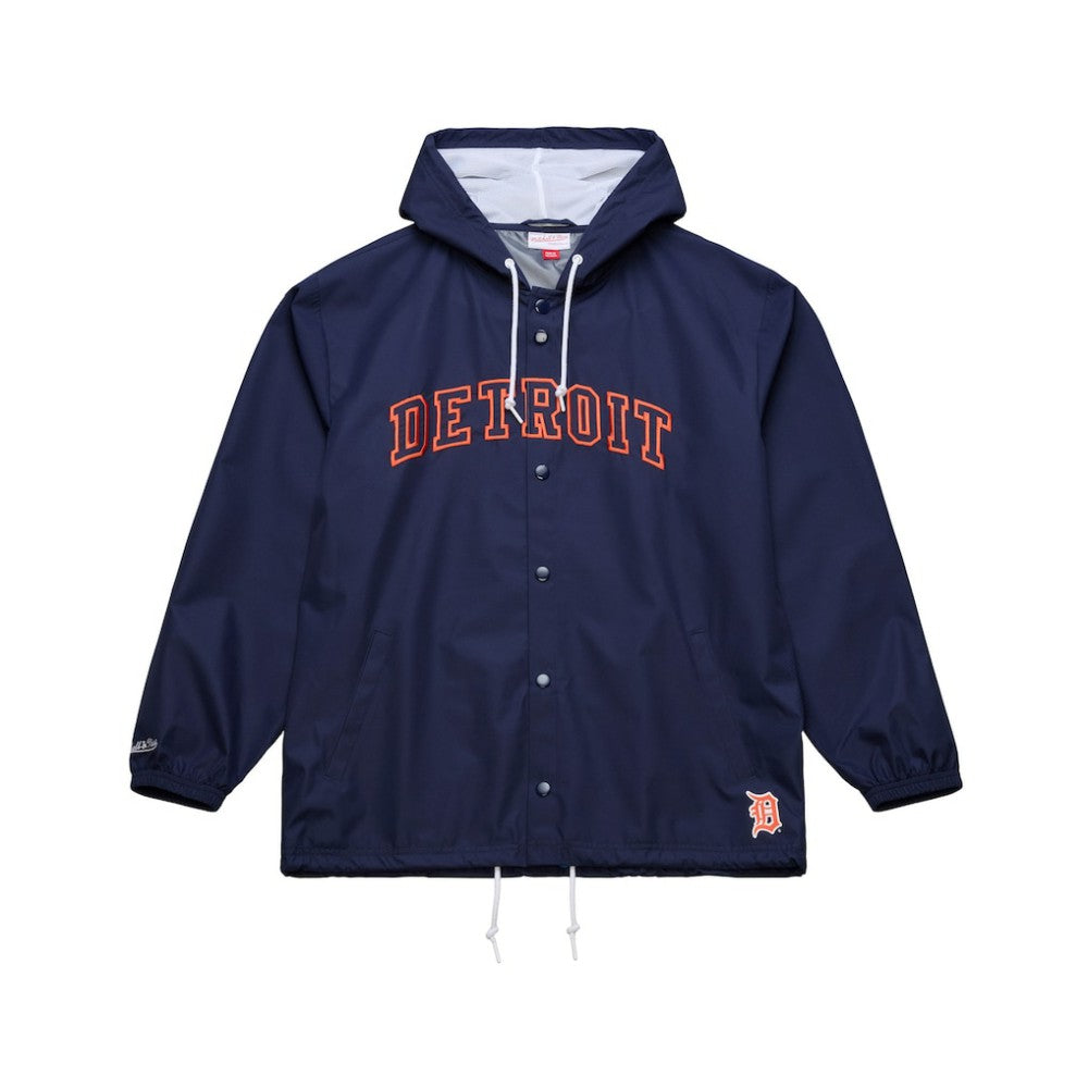 Detroit Tigers Mitchell & Ness Full-Snap Hooded Coaches Jacket - MLB