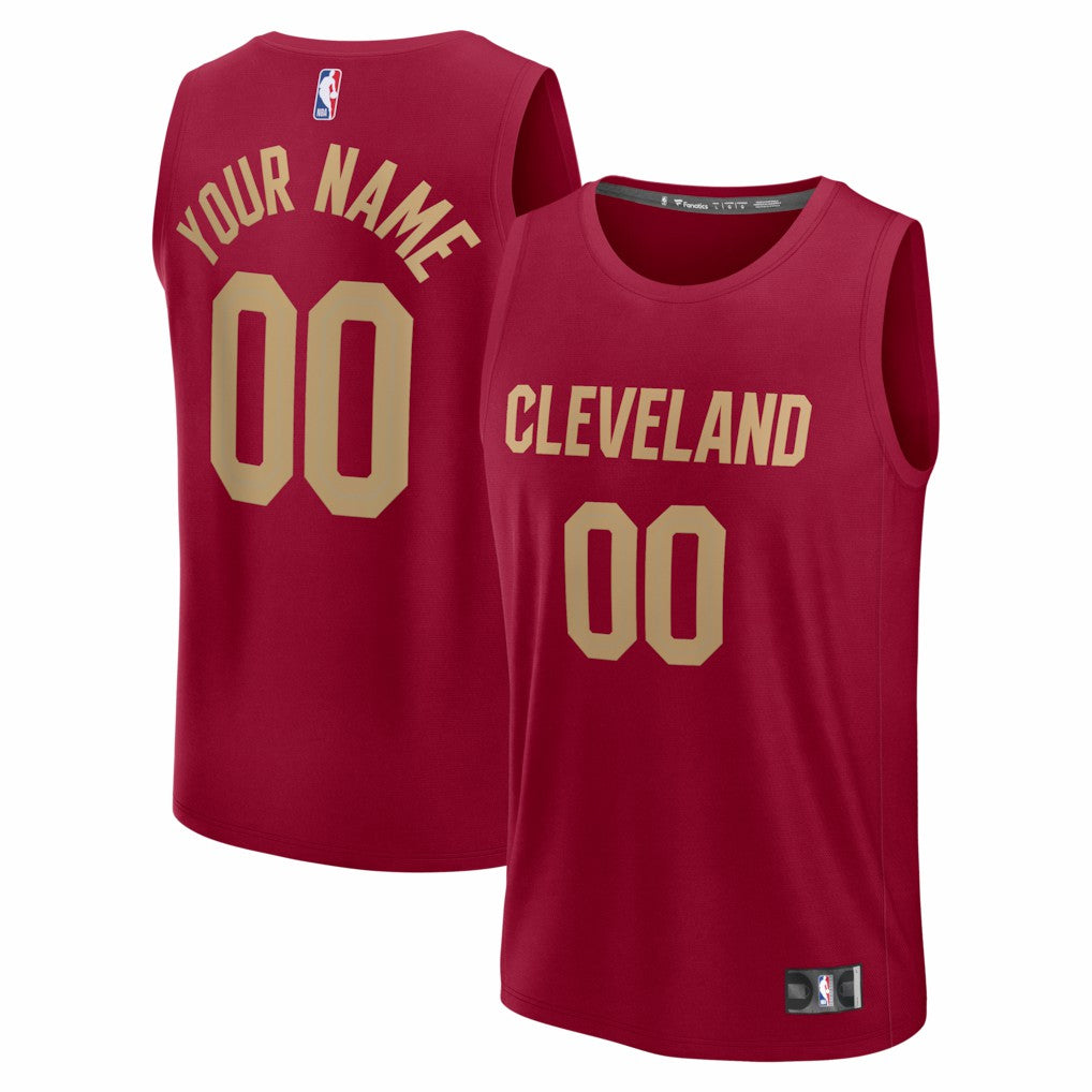 Cleveland Cavaliers Youth Fastbreak Custom Jersey Icon Editi- Red - NBA