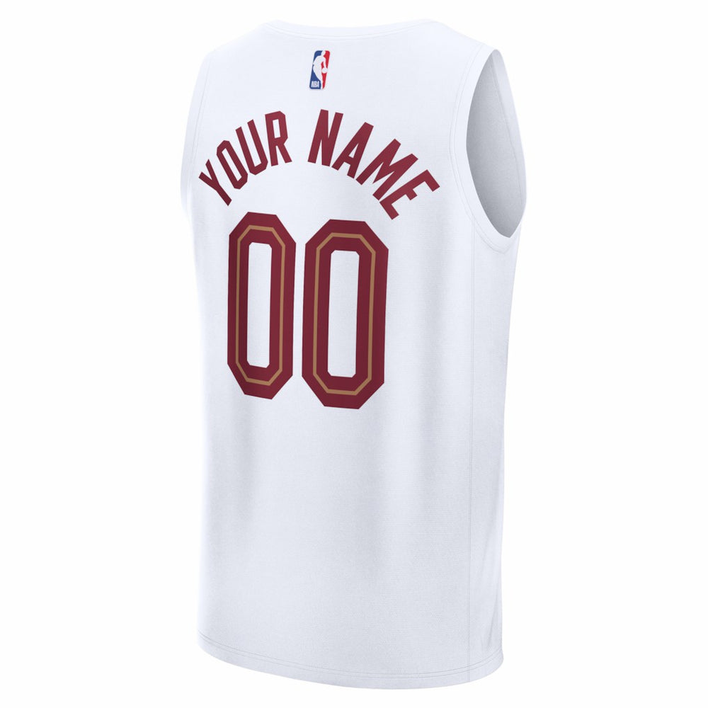 Cleveland Cavaliers Fastbreak Custom Jersey Association Editi- White - NBA