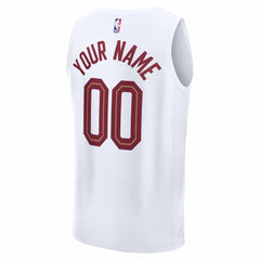 Cleveland Cavaliers Fastbreak Custom Jersey Association Editi- White - NBA