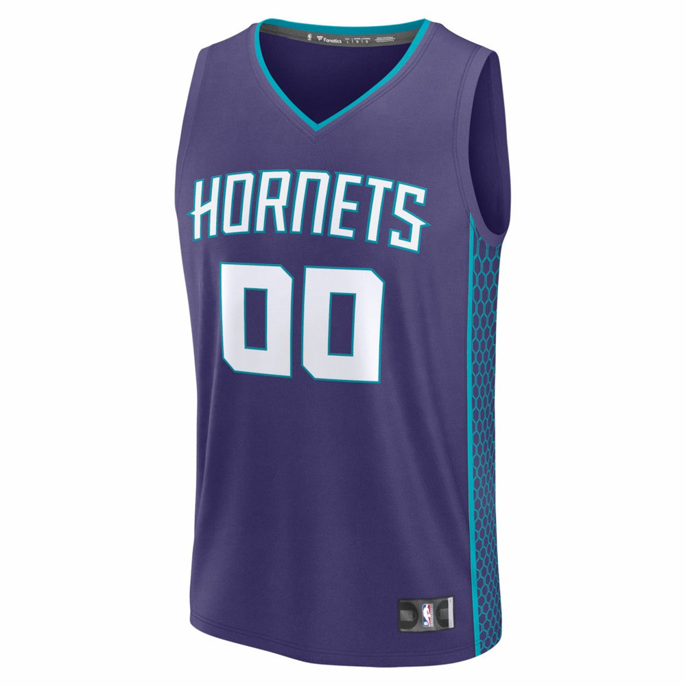 Charlotte Hornets Youth Fastbreak Custom Jersey Statement Edition Purple - NBA