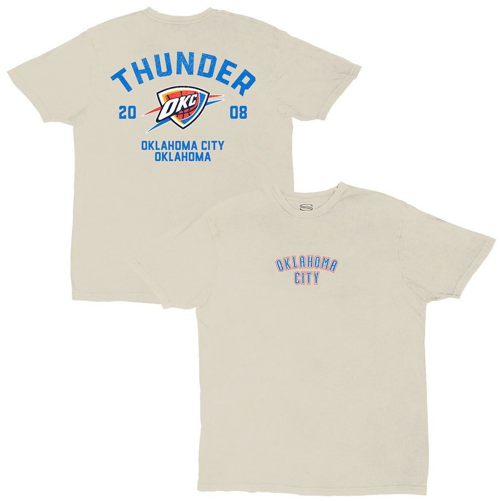 Oklahoma City Thunder Stadium Essentials Unisex Get Back Vintage T-Shirt White - NBA